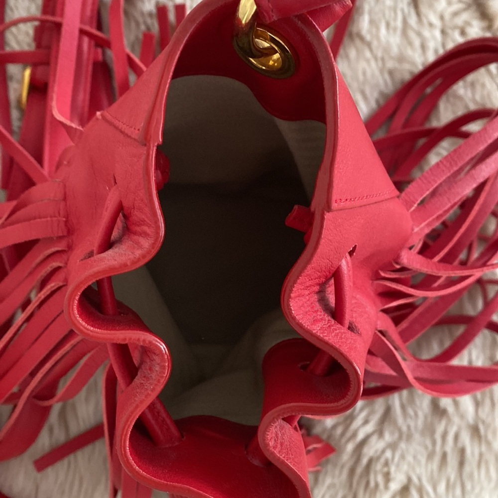 Derek Lam 10 Crosby mini prince fringed bucket bag - Picture 6 of 7